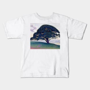 The Bonaventure Pine by Paul Signac Kids T-Shirt